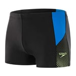 Speedo Men Dive Aqua Shorts - Blk/Brilliant Blue/Bright Zest, Size 36