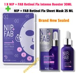 NIP+FAB Retinol Fix Intense Booster,30ml And nip+Fab Retinol Fix Sheet Mask25 ML