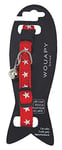 Wouapy Collier étoile Rouge pour Chat avec étoiles en Taille Unique réglable pour Tour de Cou de 21/31 cm