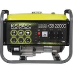 K&s Basic - Groupe électrogène à essence ksb 2200C, puissance maximale 2200W, démarrage manuel, puissance moteur 5,5 cv, régulateur avr, 2x16A