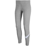 Nike Sportswear Essential Pantalon de survêtement Femme, DK Grey Heather/Blanc, M