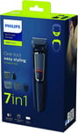 Philips 7-in-1 All-In-One Trimmer, Series 3000 Grooming Kit for Beard & Hair