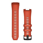 Garmin Original Instinct 2X Strap, 26mm, QuickFit, Silicone, Flame Red, Flame Red, Taglia Unica