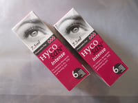 2 X Hycosan Intense New Lubricating Eye Drops - 7.5ml Sealed