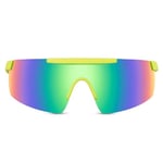 Sportsbriller med spejlglas - Gul/Regnbue