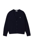 Lacoste Women's Af9545 Pullover Sweater, Black, UK 8