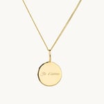 Emma Israelsson JE T'AIME Coin Halsband Guld Neck209 45cm