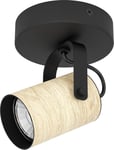 Cayuca Takspotlight 11cm GU10 LED 3000K 3W Svart