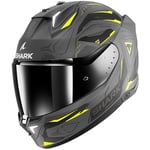 SHARK, Casque Moto intégral SKWAL i3 LINIK Gris / Jaune,
