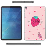 Yoedge Case Compatible for Samsung Galaxy Tab A 10.1 2019-Cover Silicone Soft Clear with Design Print Pattern Antiurto Shockproof Back Protective Tablet Cases for Galaxy Tab A 10.1 2019, Strawberry