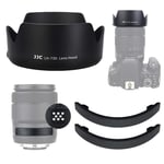JJC Reversible Lens Hood with Lens Contacts Protector Cover Cap for Canon 18-135mm F3.5-5.6 IS USM, RF 24-105mm F4-7.1 IS STM Lens Replacement Canon EW-73D