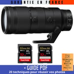 Nikon Z 70-200mm f/2.8 VR S + 2 SanDisk 32GB UHS-II 300 MB/s + Guide PDF ""20 TECHNIQUES POUR RÉUSSIR VOS PHOTOS