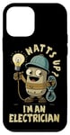 iPhone 12 mini Watts Up? I'm An Electrician Joke Humour Work Case