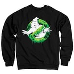 Hybris Ghostbusters Slime Logo Sweatshirt (Black,XL)