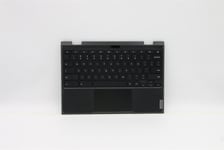 Lenovo Chromebook 300e 2nd Keyboard Palmrest Top Cover US Black 5CB1D01489