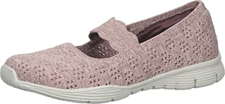 Skechers Femme Seager Chaussure Baby, Tricot Mauve chiné, 36 EU