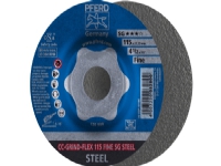 PFERD CC-GRIND-FLEX 115 SG STEEL FINE, Stål, PFERD, 2,22 cm, 11,5 cm, 13300 RPM, 10 styck
