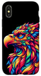 Coque pour iPhone X/XS Illustration animale griffin cool esprit tie-dye art