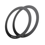 Baseus Halo MagSafe Magnetic Ring 2 Pcs - Svart - TheMobileStore MagSafe-Tillbehör