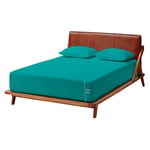Homely Ideas 4 ft. Small Double deep Fitted Sheets 25cm / 10 Inches 100% Poly Cotton Luxury Bedding & Linen. (Teal)