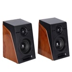 Dpofirs 3Wx2 Mini Stereo Sound Desktop Speakers for Computers, 3 Inch Durable ABS Heavy Bass Multimedia Speaker System, Suitable for Desktop PC Phones Tablets TV ect