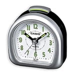 Casio TQ148/8 Travel Alarm Clock-Silver/White, One Size