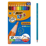 BIC Kids Evolution - 12 coloured pencils with tin Assorted color