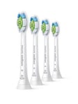 Philips Sonicare Optimal W2 White Replacement Brush Heads, Pack Of 4 Hx6064/10