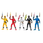 Power Rangers Lightning Collection, Pack de 5 Alien Rangers, Figurines Premium de 15 cm de Collection avec Accessoires
