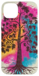 Nature Éléments Arbres Aquarelle Artsy Arbre Coque pour iPhone 14 Plus