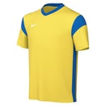 NIKE CW3833-720 Y NK DF PRK DRB III JSY SS T-Shirt Unisex Tour Yellow/Royal Blue/Royal Blue/White Size L