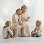 Willow Tree Grandmother with 3 Grandchildren Figurines NEW