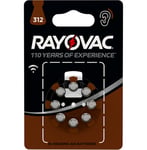 RAYOVAC Hörapparatsbatterier 312 8st