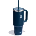 Hydro Flask Travel Tumbler Straw Lid Insulated Mug Indigo 1.18L