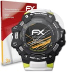 atFoliX 3x Film Protection d'écran pour Casio GBD-H1000 mat&antichoc