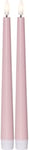 FLAMME CANDY LED-Antikljus 2-pack 26cm Rosa