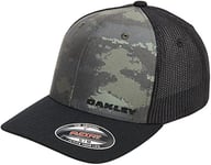Oakley Men's Trucker Cap, Green Brush Camo, L-XL