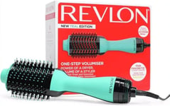 Revlon Hot Air Brush Hair Tool One-Step Hair Dryer and Volumizer-  Teal Edition