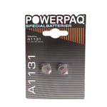 Powerpaq Ultra Alkaline A1131 knapcelle batteri - 2 stk.