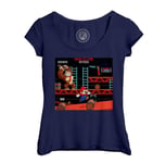 T-Shirt Femme Col Echancré Donkey Kong Contre Mario