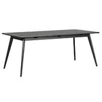 Rowico Yumi matbord svartbetsad ask 190 cm
