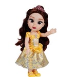 Disney Princess Belle Doll, 14” / 35cm Tall Doll with Royal Reflection Eyes Includes Shimmery Platinum Holofoil Printed Removable Dress, Shoes, Tiara and Brush. Perfect for Girls Ages 3+