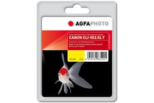 AgfaPhoto - gul - kompatibel - Genproduceret - blækpatron (alternativ til: Canon 6446B001, Canon CLI-551Y XL)