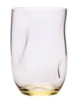 Squeeze Tumbler Home Tableware Glass Drinking Glass Yellow Anna Von Lipa