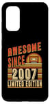Coque pour Galaxy S20 Awesome Since 2007 Édition limitée Anniversaire 2007 Vintage
