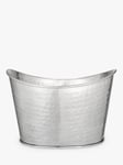 John Lewis Hammered Stainless Steel Champagne & Wine Ice Bucket, 2 Bottle, Silver