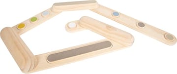 small foot Pont d'équilibre "Adventure" en bois, jeu de mouvement, utilisable des deux côtés, dès 3 ans, 12241