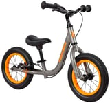 FabricBike Mini 12" - Vélo d'équilibre, pour Enfants de 18 Mois à 4 Ans, Vélo sans pédales, Selle et Guidon réglables (Mini Pro Graphite & Orange)