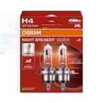 Osram Night Breaker Silver 12V H4 6055W set med 2 delar