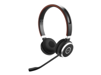 Jabra Evolve 65 SE MS Stereo - Headset - på örat - Bluetooth - trådlös - USB - med laddningsställ - Certifierad för Microsoft-teams - för Jabra Evolve LINK 380a MS